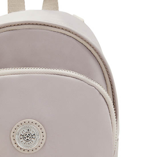 Kipling Delia Compact Metallic Convertible Ryggsekk Hvite | NO 1656YX